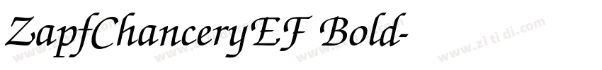 ZapfChanceryEF Bold字体转换